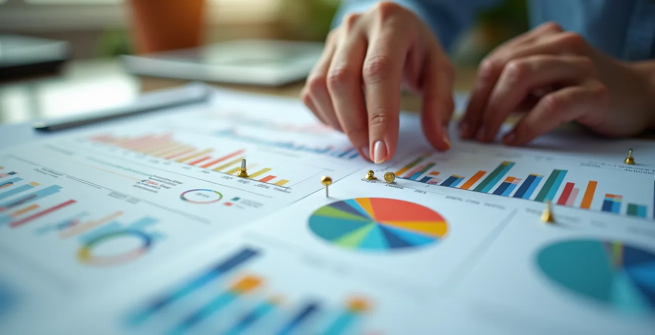 Analyse de données de points de fidélité sur tableau de bord professionnel